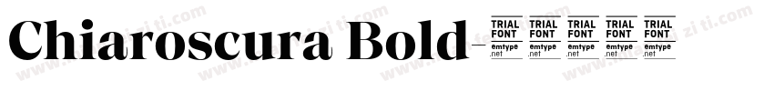 Chiaroscura Bold字体转换